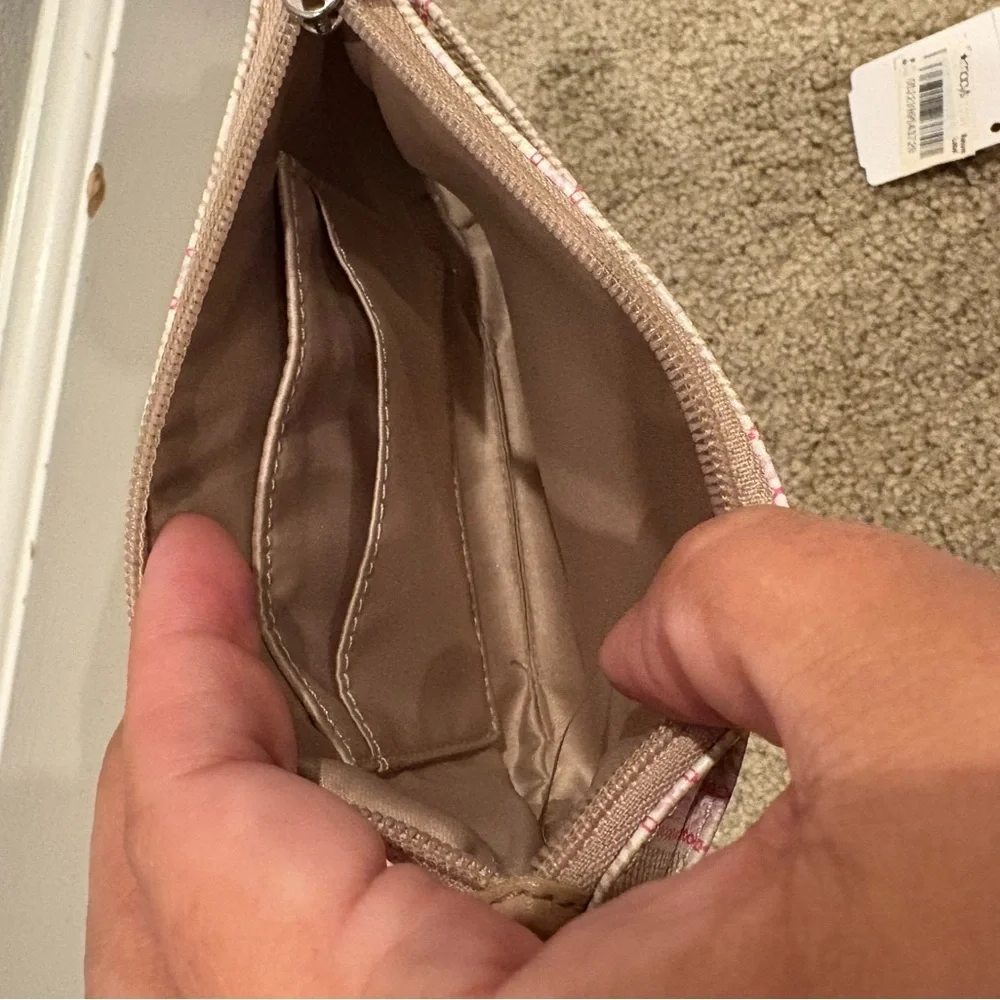 Coach Legacy Weekend Ticking Stripe Zippy Wallet Wristlet
